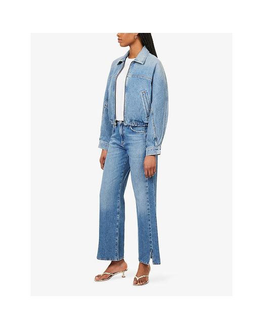 Citizens of Humanity Blue Track Straight-Leg Denim Jeans