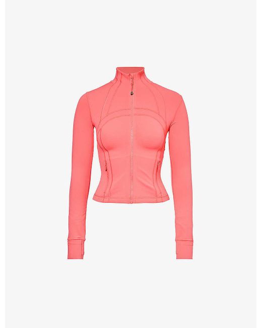 lululemon athletica Pink Define Funnel-neck Stretch-woven Jacket