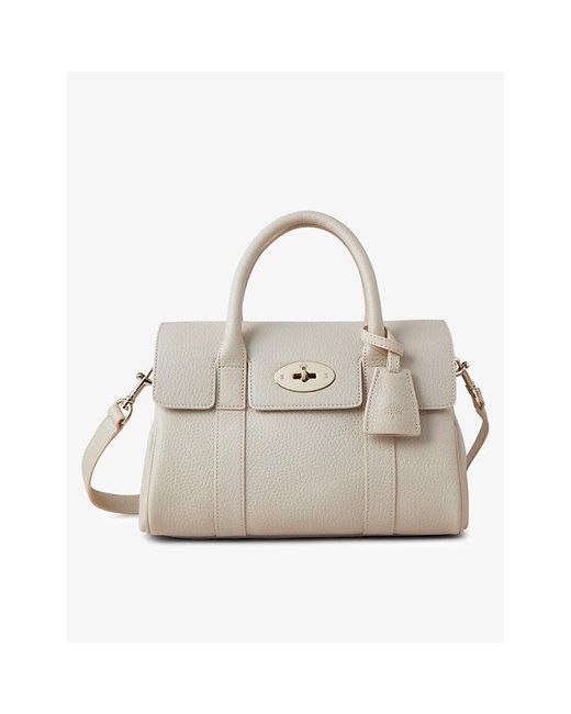 Mulberry White Bayswater Small Leather Top-handle Bag