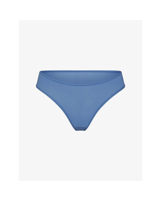 Skims Blue Fits Everybody Jersey Thong