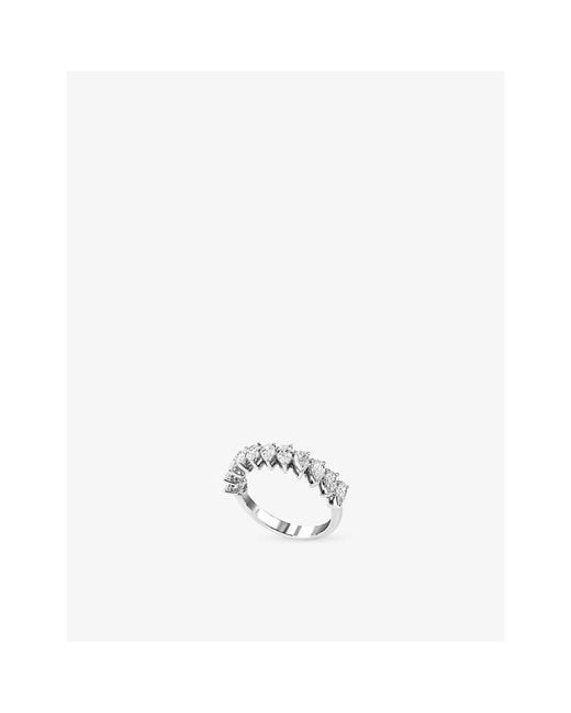 The Diamond Lab White Timeless Pear-Cut 18Ct- And 1.24Ct Lab-Grown Diamond Ring