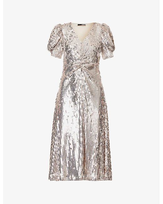 ROTATE BIRGER CHRISTENSEN Sierina Sequin-embellished Recycled-polyester ...