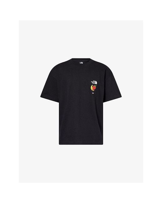 The North Face Blue X Shf Graphic-Print Cotton T-Shirt for men