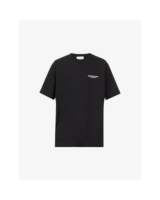 MKI Miyuki-Zoku Black Design Studio Brand-Print Organic-Cotton Jersey T-Shirt for men