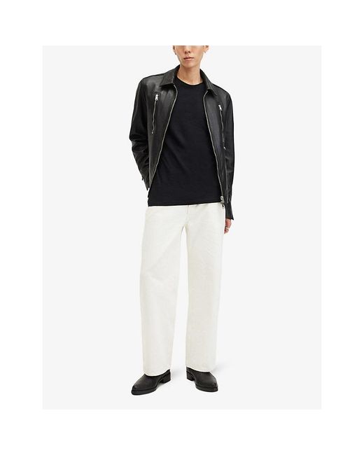 AllSaints Black Figure Regular-Fit Short-Sleeve Cotton T-Shirt for men