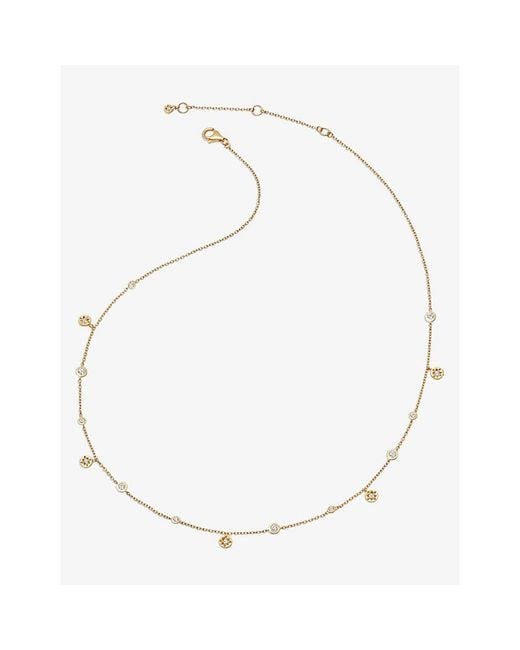Astley Clarke Natural Polaris North Star 18Ct And Sapphire Station Necklace