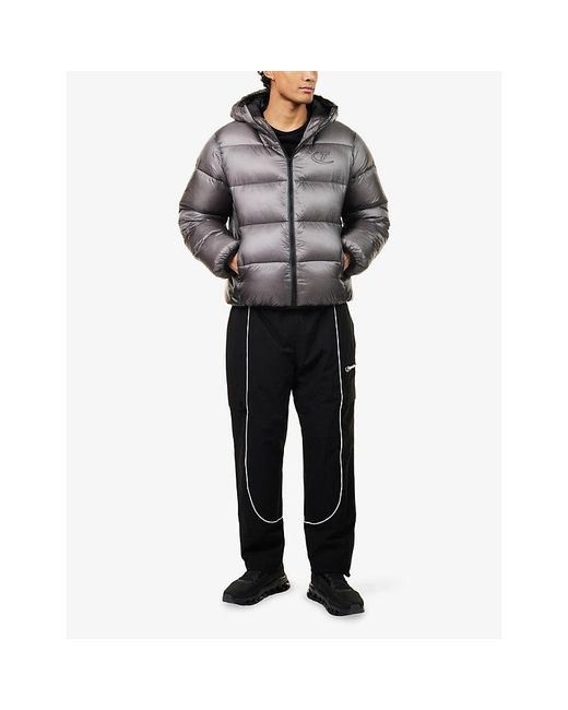 Trapstar Brown Hyperdrive Translucent Padded Shell Jacket for men