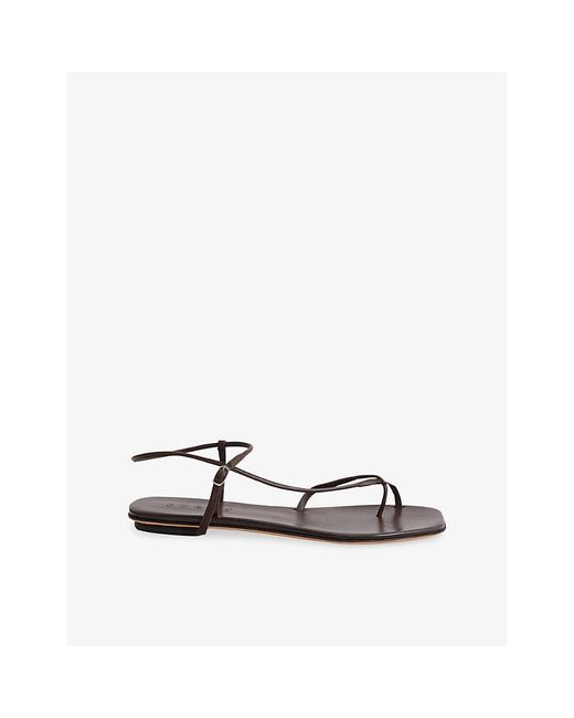 Soeur White Rosalie Leather Sandals