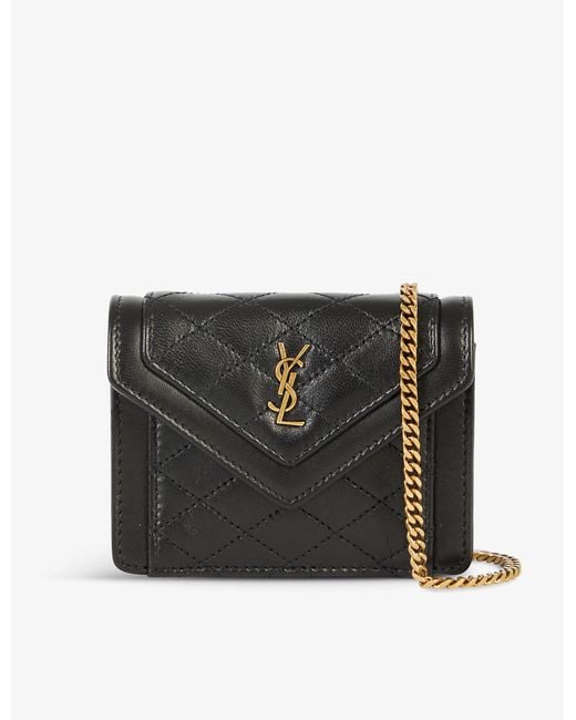 saint laurent mini leather gaby cross body bag