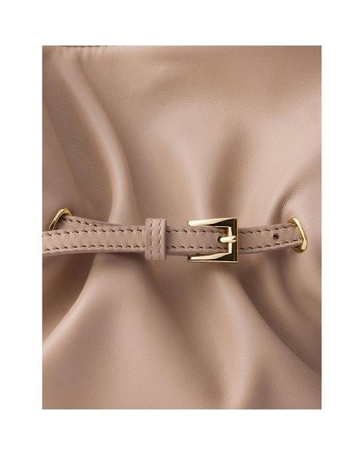 Prada Pink Small Dada Leather Shoulder Bag