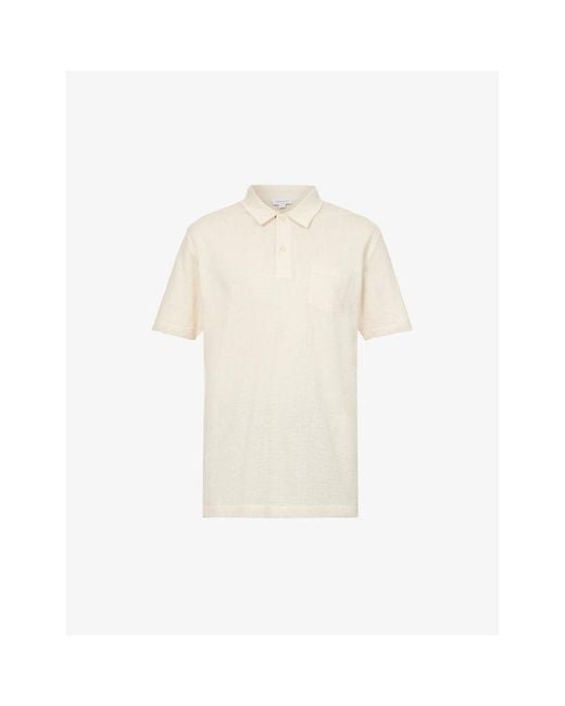 Sunspel White Riviera Regular-Fit Cotton-Jersey Polo Shirt for men