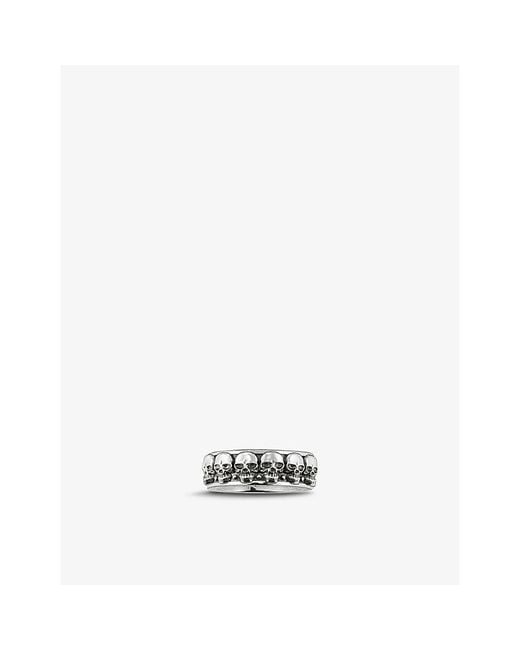 Thomas Sabo White Skull Band Sterling- Ring