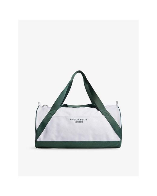 Sweaty Betty Multicolor Branded Shoulder-Strap Cotton-Canvas Duffle Bag