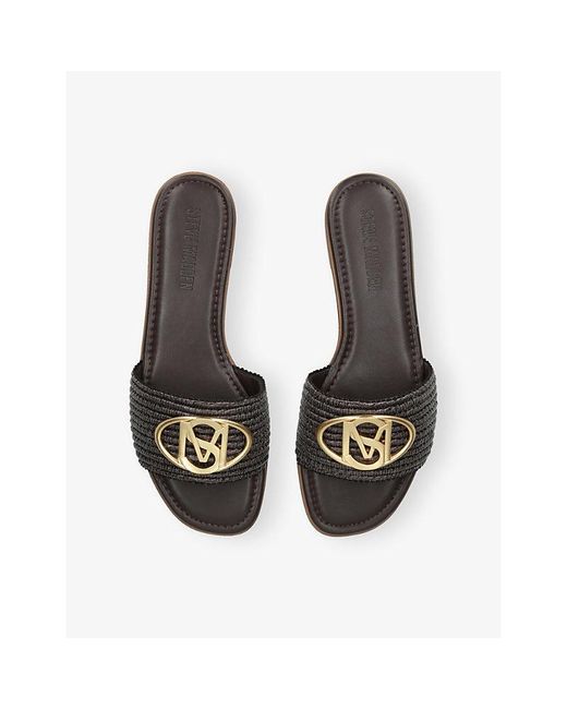 Steve Madden Brown Kora Flat Woven Sandals