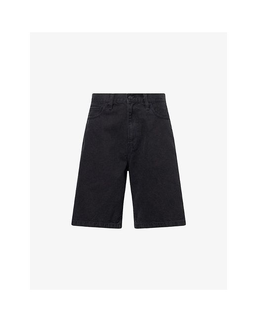 Carhartt Blue Landon Straight-Leg Denim Shorts for men