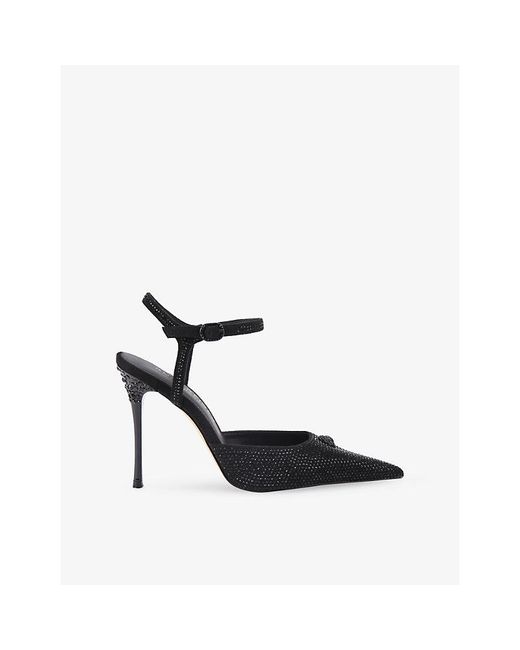 Kurt Geiger Black Eagle Point Heeled Courts
