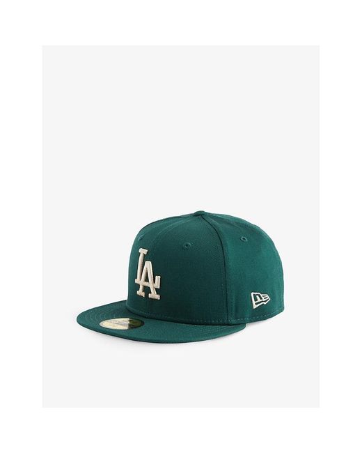 KTZ Green 59fifty La Dodgers League Cotton Baseball Cap for men