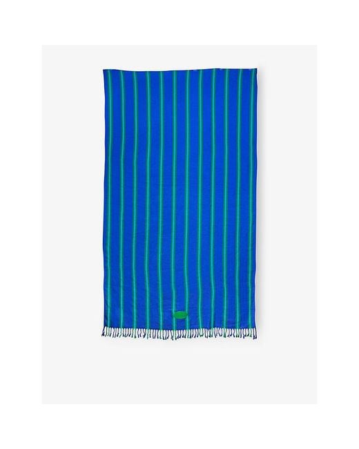 Havaianas Blue Pareo Striped Cotton Beach Towel