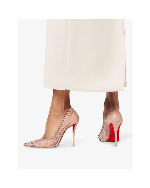 Christian Louboutin White Miss Z Degrastrass Perla 100 Pumps