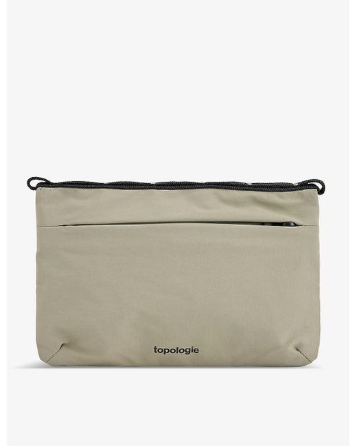 Topologie Natural Wares Flat Brand-print Nylon Pouch Bag