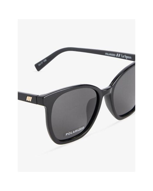 Le Specs Gray Nirvana Cat-Eye-Frame Acetate Sunglasses