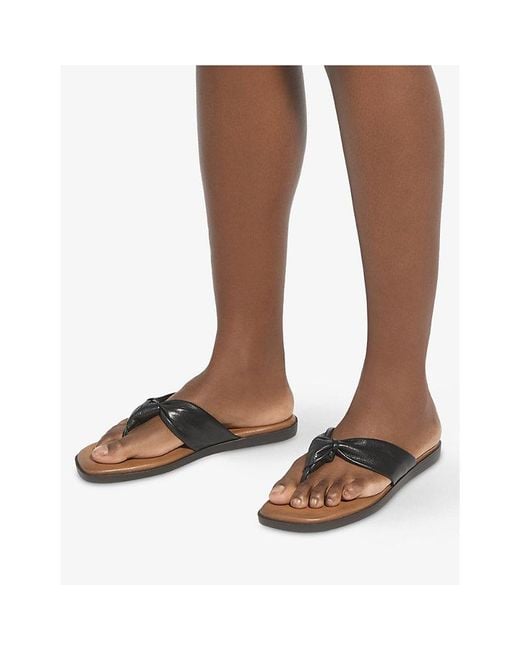 Dune Multicolor Looks Leather Sandals