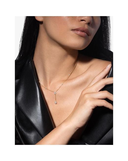 Messika White My Twin Tie 18Ct And 0.36Ct Diamond Necklace