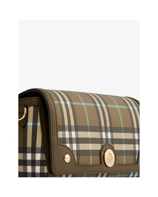 Burberry Note Coatedcanvas Tophandle Bag in Metallic Lyst UK