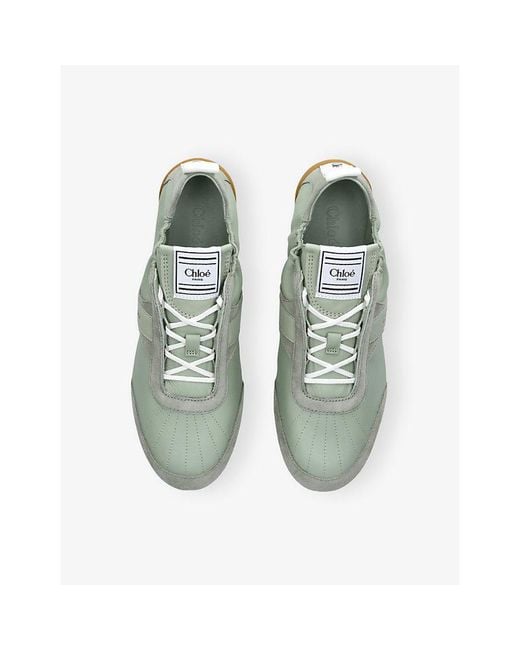 Chloé Green Kick Leather Trainers