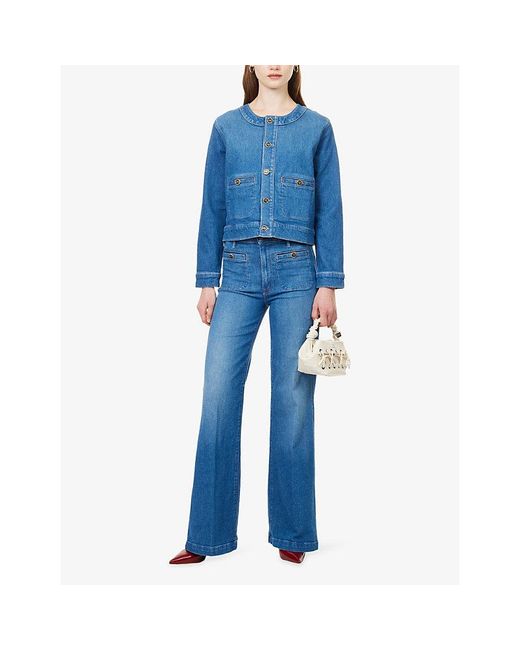 Mother Blue The Stashed Picky Denim Jacket