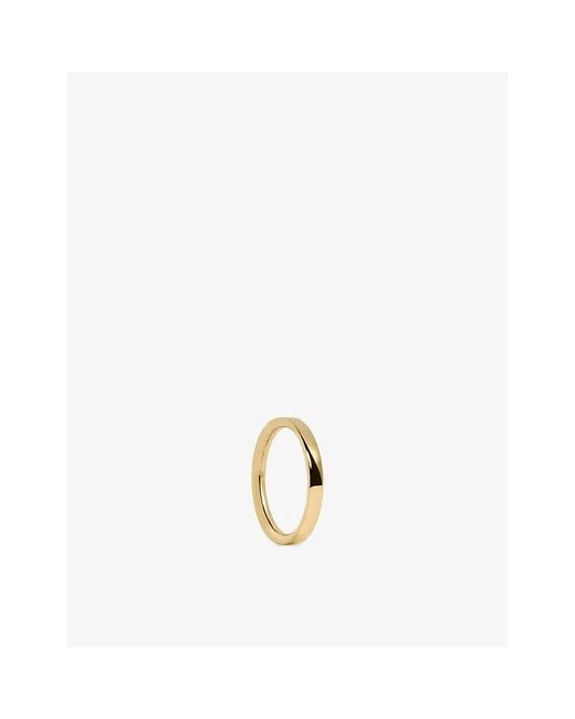 Monica Vinader Metallic Essential 18Ct Vermeil Stacking Ring