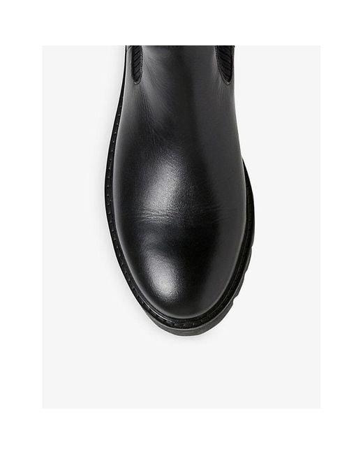Claudie Pierlot Alerte Leather Knee-high Boots in Black | Lyst