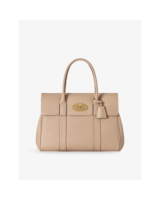 Mulberry Natural Bayswater Leather Tote Bag