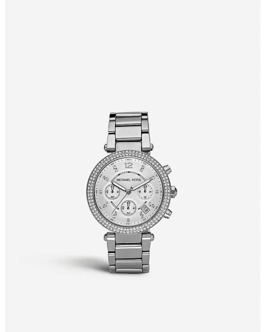 Michael Kors Black Mk5353 Parker Stainless Steel Watch
