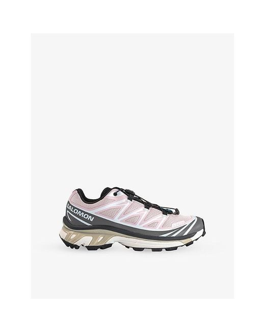 Salomon White Xt-6 Woven Trainers