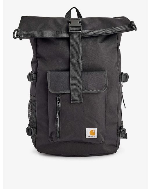 Carhartt Black Philis Water-repellent Recycled-polyester Backpack for men