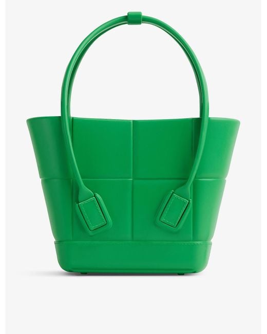 Bottega Arco Mini Rubber Tote Bag in Green Lyst Canada