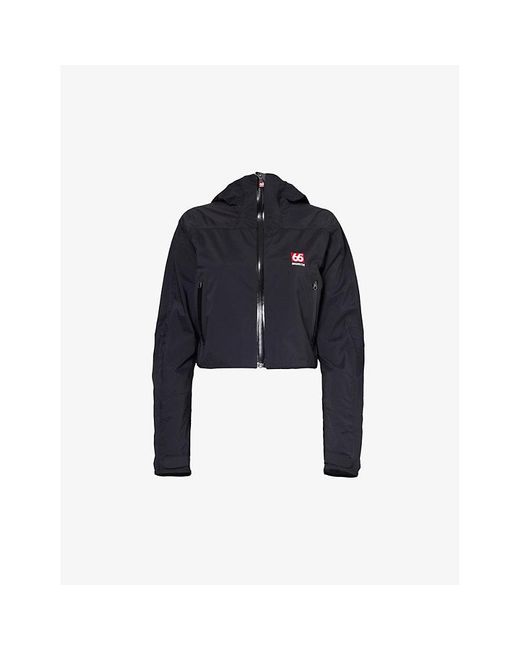 66 North Blue Snaefell Cropped Shell Jacket