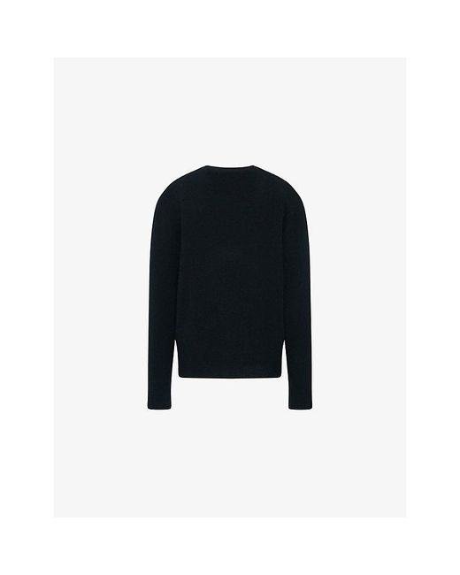 The Row Black Numi Cashmere Knit Jumper