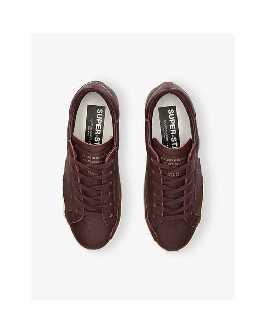 Golden Goose Deluxe Brand Brown Super-Star 40151 Leather Trainers