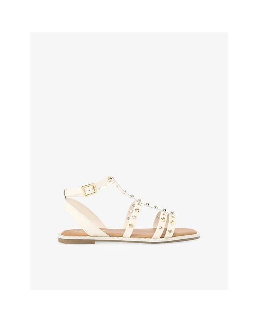 Carvela Kurt Geiger Natural Alia Leather Sandals