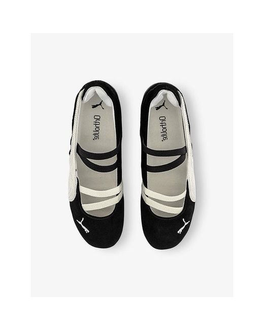 PUMA Black Speedcat Ballet Suede Low-Top Trainers