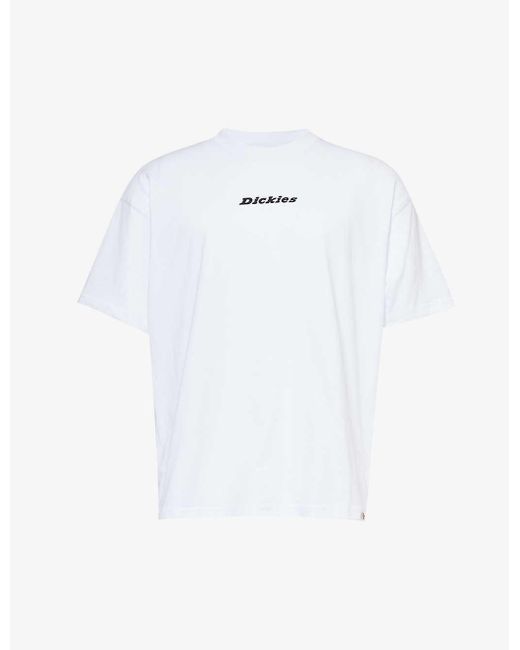 Dickies White Enterprise Short-sleeve Cotton-jersey T-shirt for men
