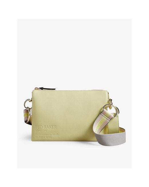 Ted Baker Darceyy Leather Crossbody Bag in Green Lyst