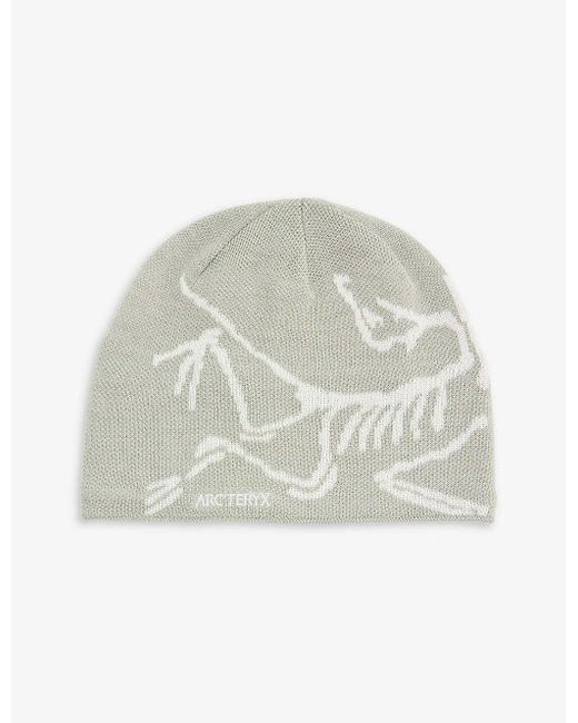 Arc'teryx White Bird Head Toque Logo-print Wool-blend Beanie Hat for men