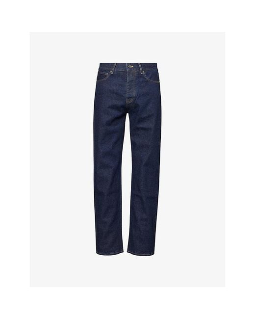 Sunspel Blue Regular-Fit Slim-Leg Denim Jeans for men