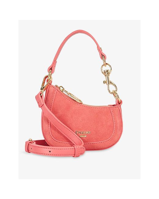 Dune Pink Selection Suede Micro Bag