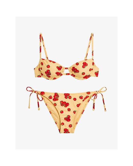 OMNES Orange Fiji Underwired Bikini Set