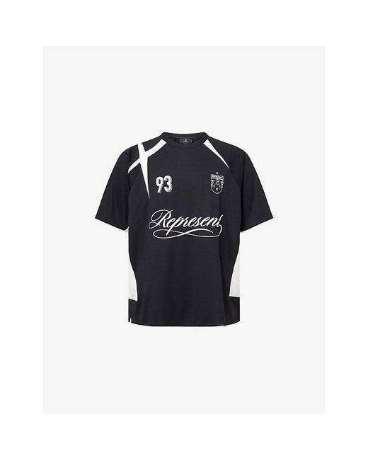 Represent Blue Wc Star Jersey Football Top for men