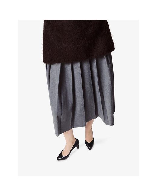 Christian Louboutin Black Fannylove 85 Nappa-Leather Heeled Courts